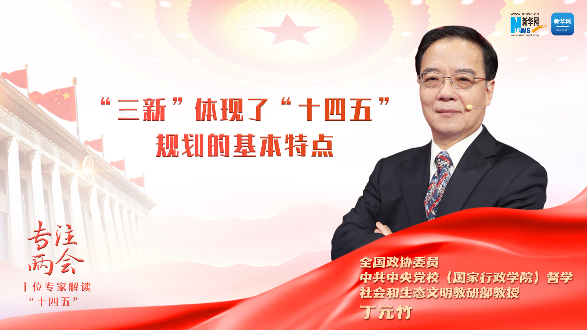 专注两会 丁元竹解读 十四五 规划 三新 逻辑主线 新华网