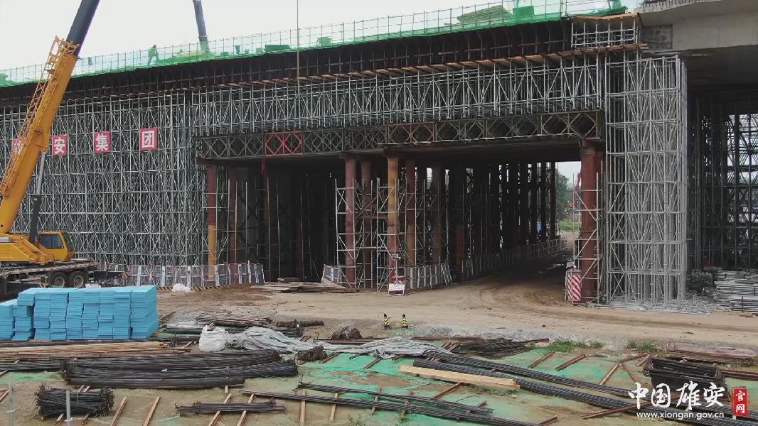 看建雄安丨雄安新区首条城市快速路k1快速路10月底具备通车条件