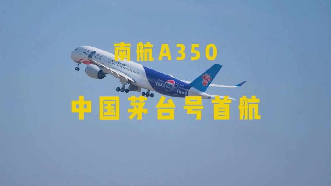 中国茅台号”彩绘客机A350正式启航-新华网