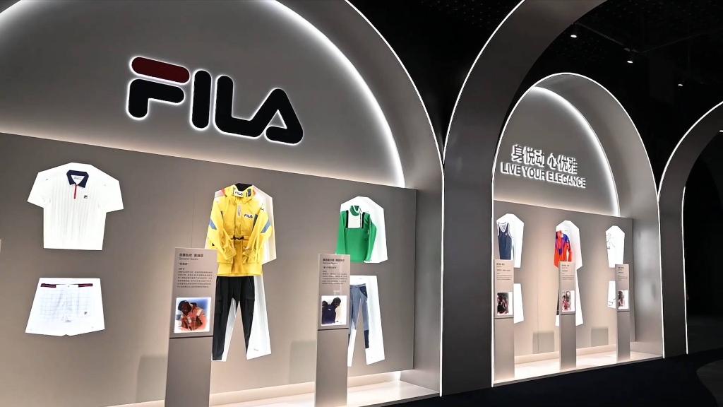Italian sportswear goods brand Fila store seen in Hong Kong Stock
